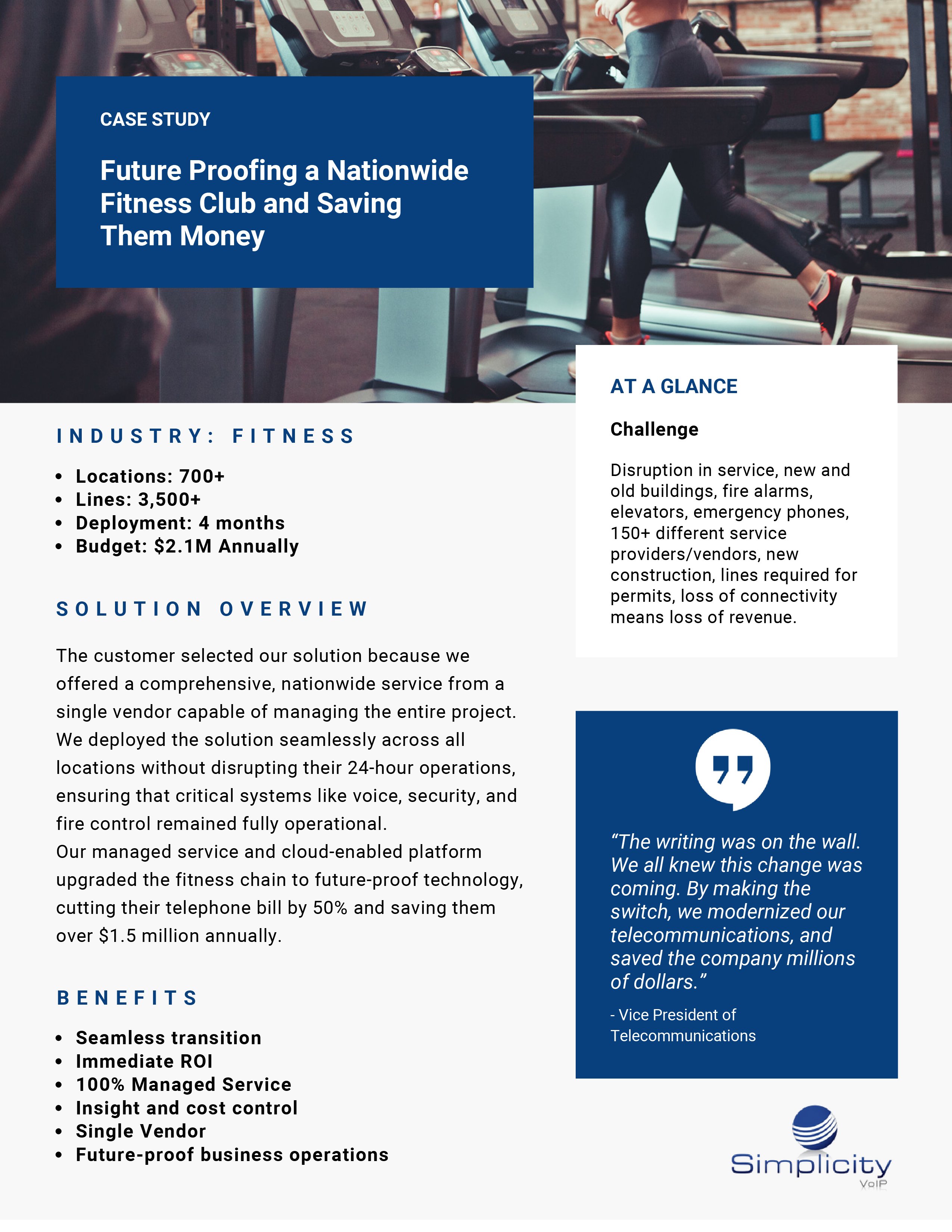 Case Study  - Fitness Club